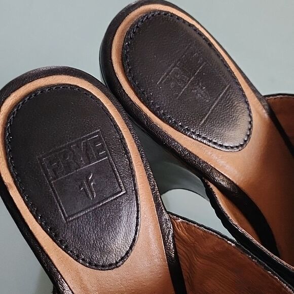 Frye Leather Mule Heels - Picture 9 of 11